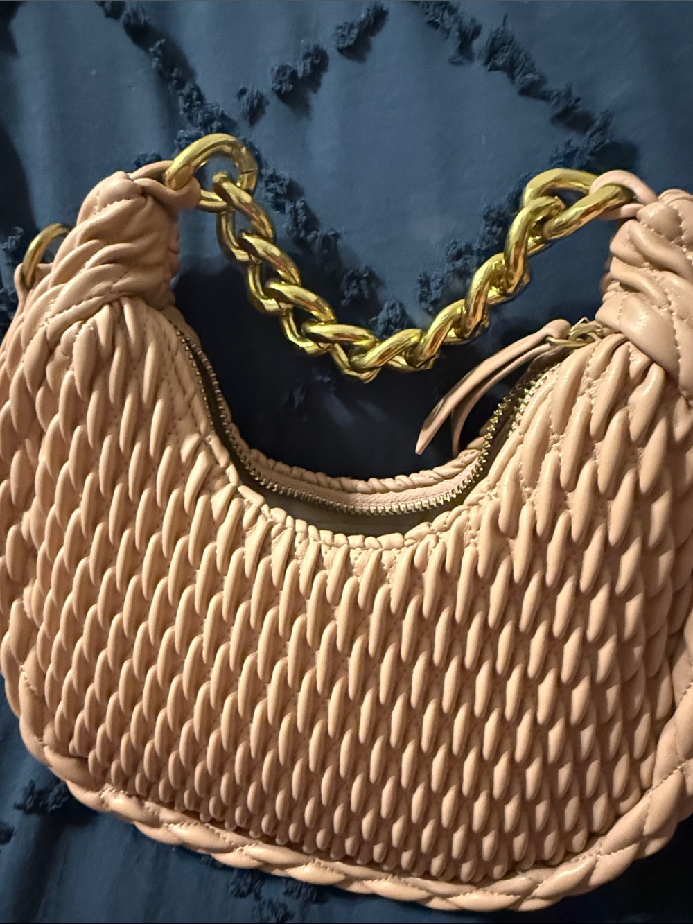 Rachel Zoe Woven Shoulder Bag in Blush